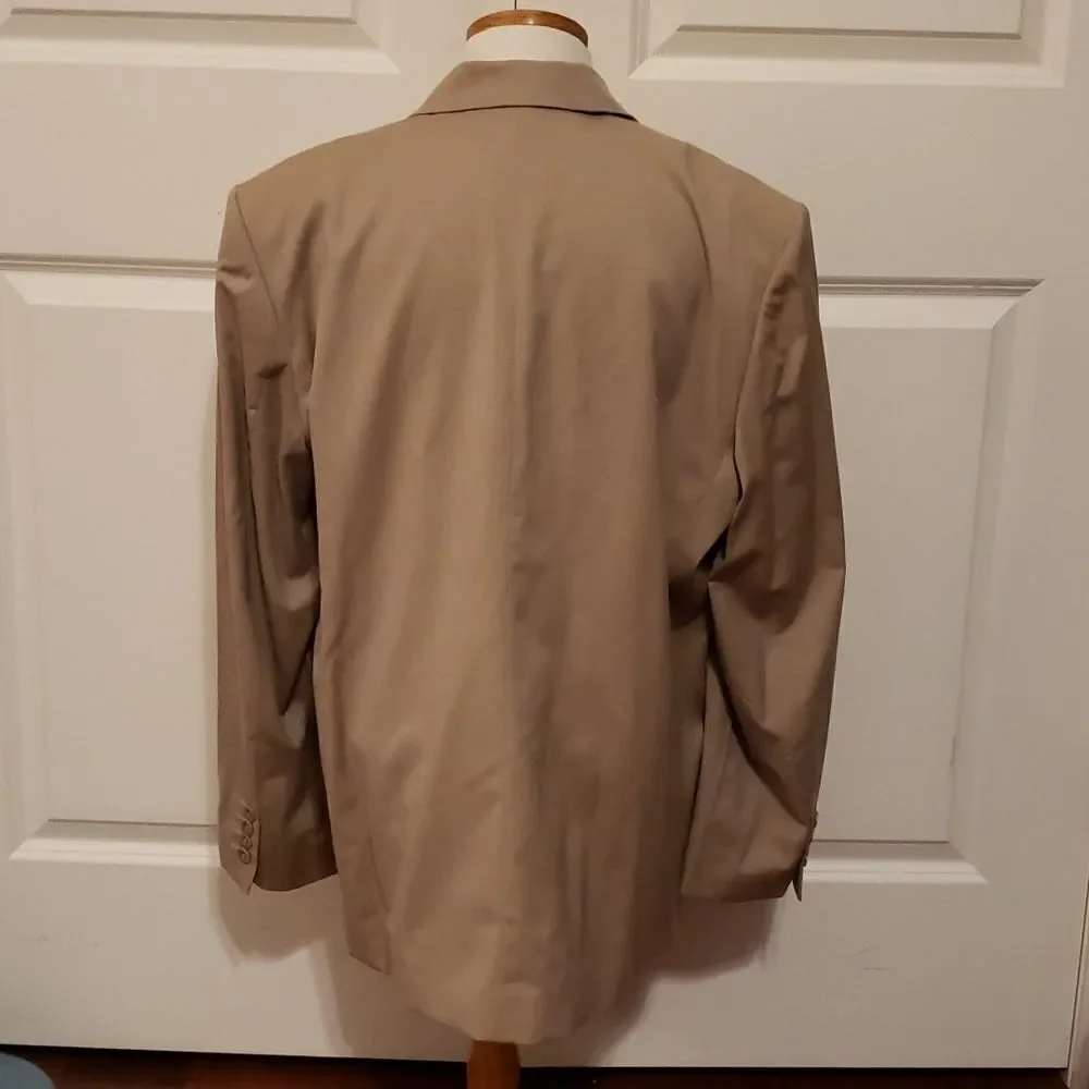 Bernard Zins Paris Women's Cream Blazer‎ Jacket Size 14
